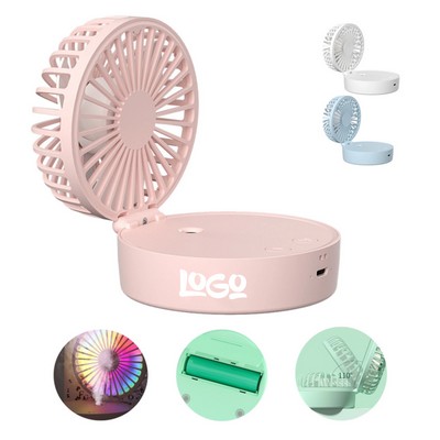 USB Rechargeable Mist Desktop Fan