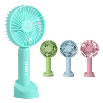 Portable Mini Handheld Fan With Base