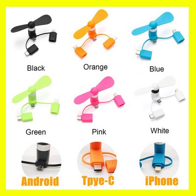 3" 1 Portable Cell Smart Phone Fan